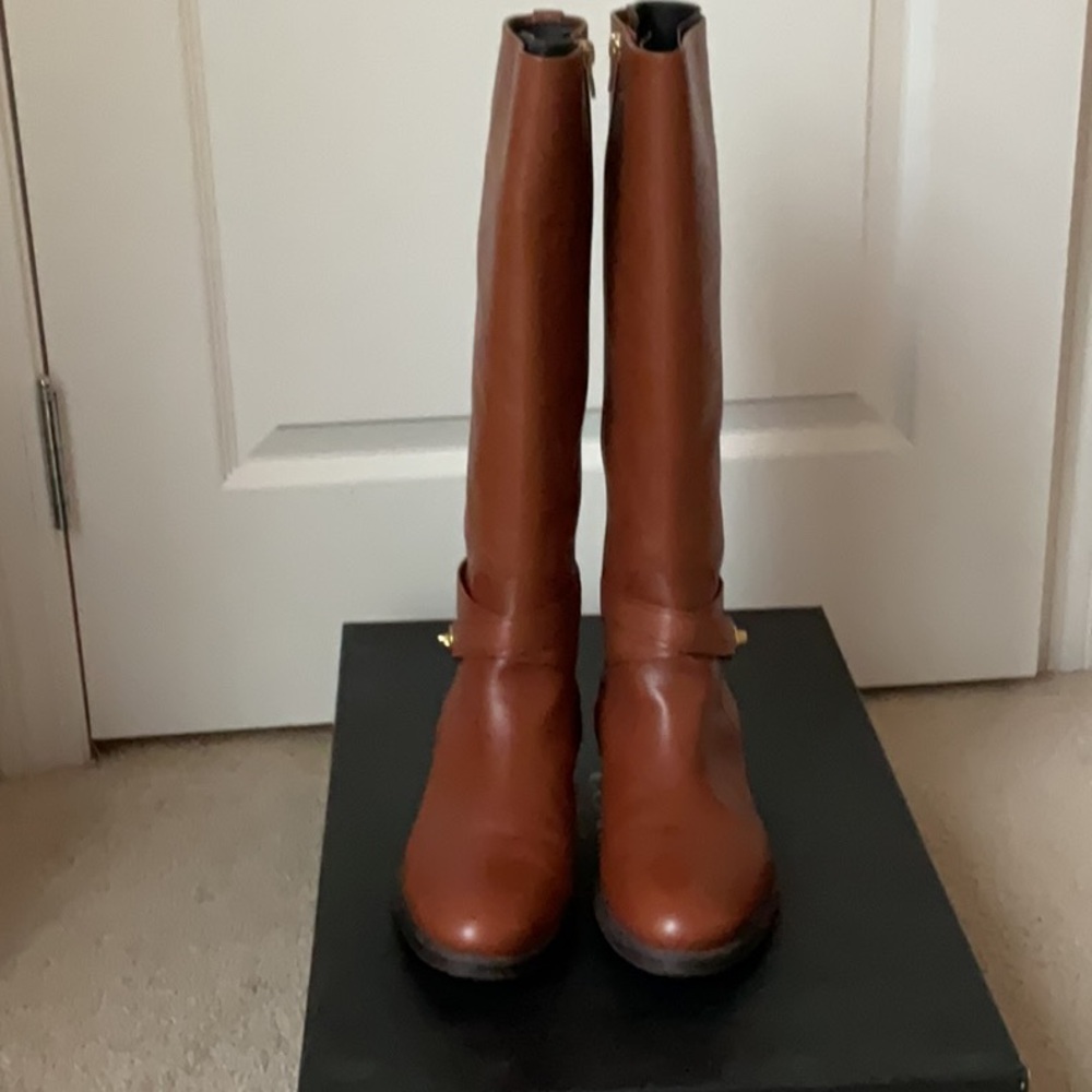 Authentic Coach Knee High Leather Boots - Size 9B - Picture 8 of 10